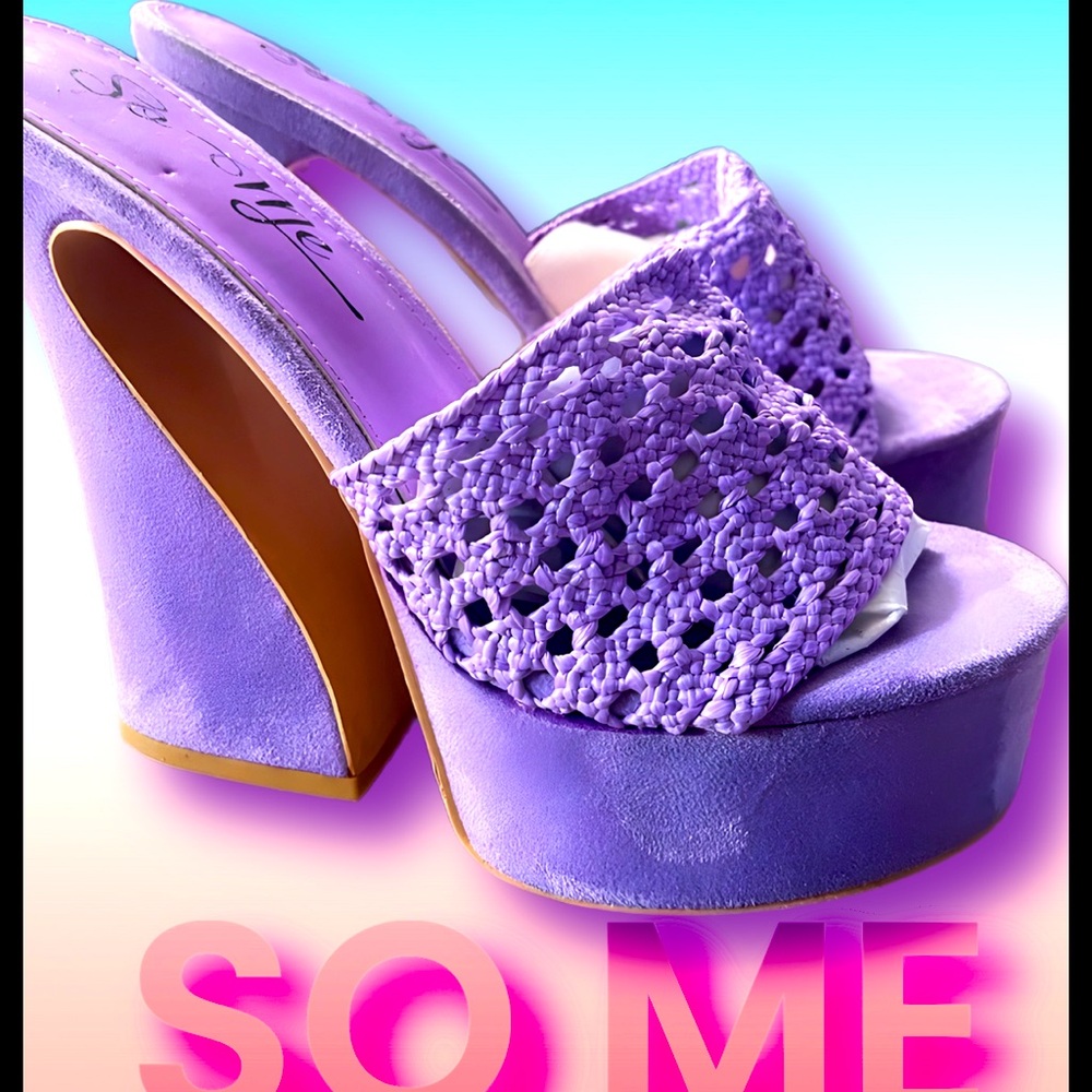 WOMENS suede platforms by SO ME - NWOT